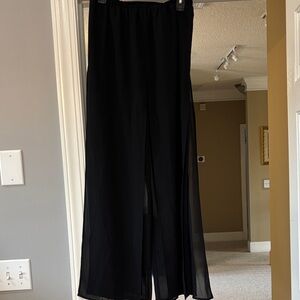 Ronni Nicole Black Flowy Wide Leg Pants